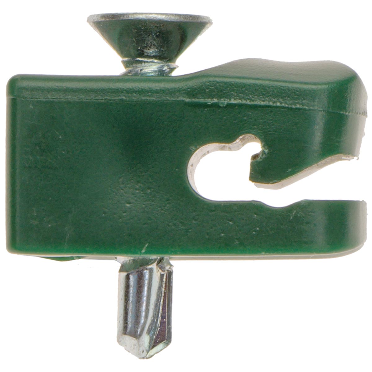 20 Stück Drahthalter mit Schraube Spanndrahthalter 16mm x 26mm in grün