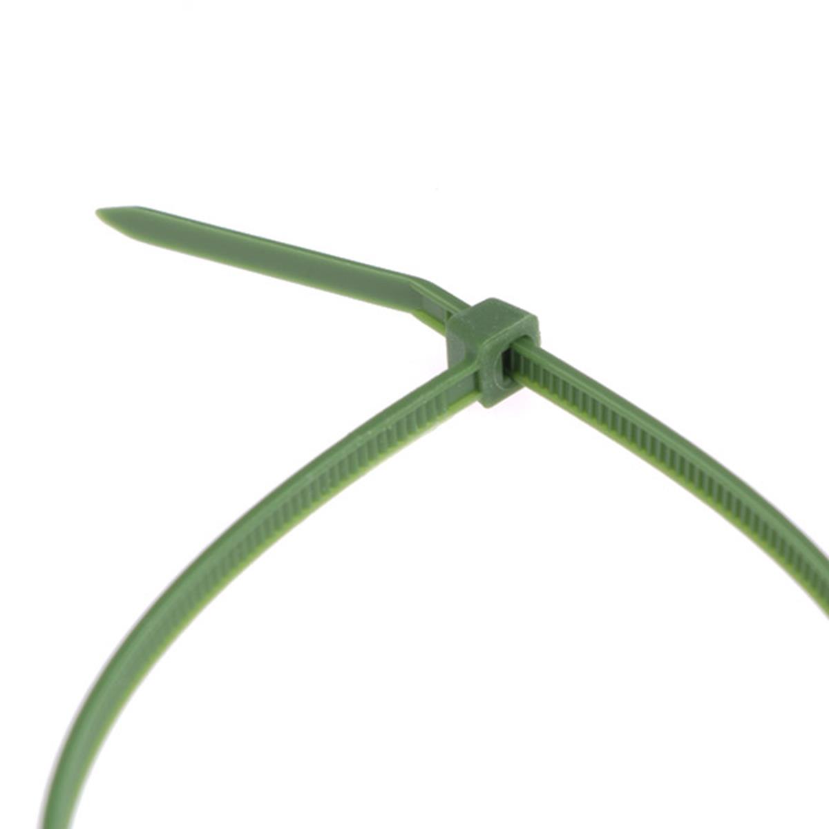 100 Stück Kabelbinder 370mmx7,6mm Befestigungselemente für Schattiernetz in grün