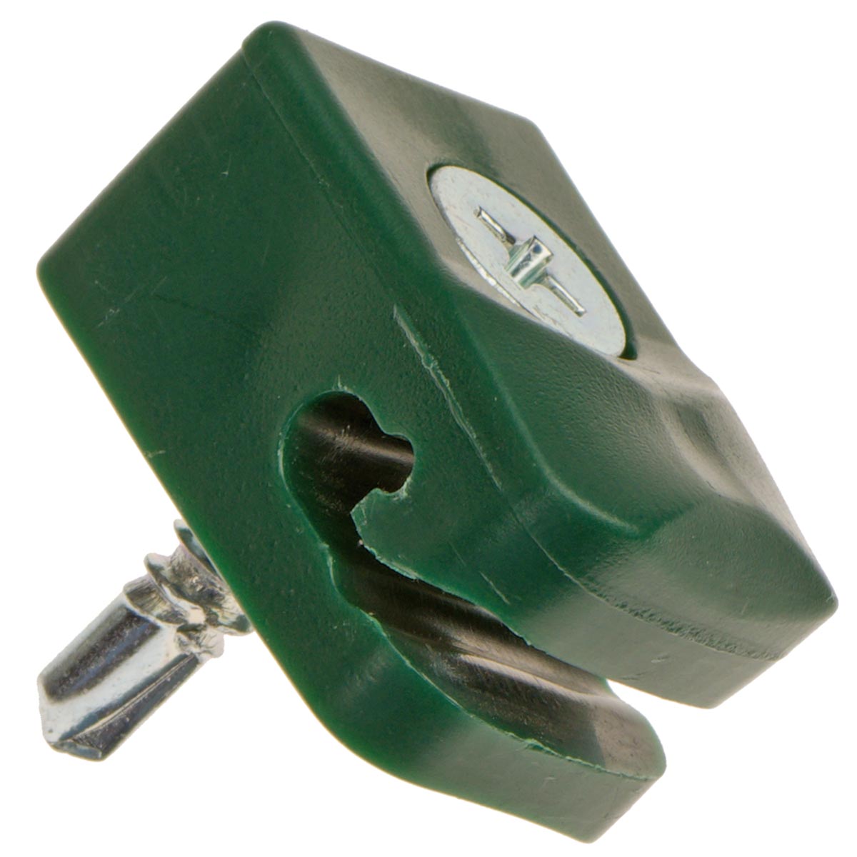 5 Stück Drahthalter mit Schraube Spanndrahthalter 16mm x 26mm in grün