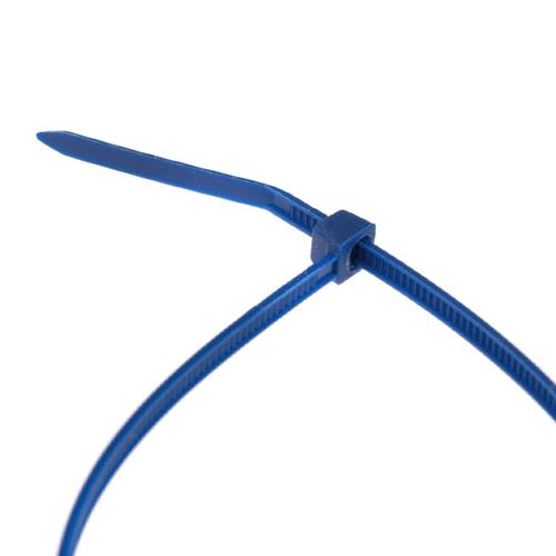 100 Stück Kabelbinder 200mmx2,5mm für Zaunblende Zaun Schattiernetz  in blau