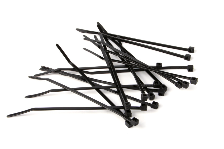 100 Stück Kabelbinder 200mmx2,5mm Befestigungselemente für Zaun in schwarz
