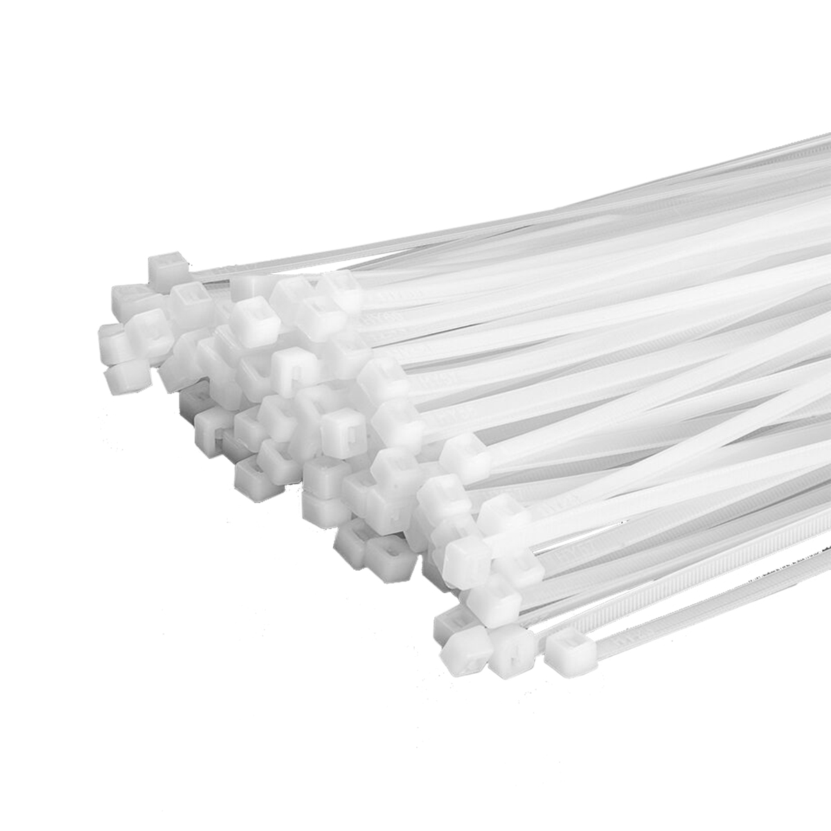 100 Stück Kabelbinder 300mmx4,8mm Befestigungselemente für Schattiernetz in weiß