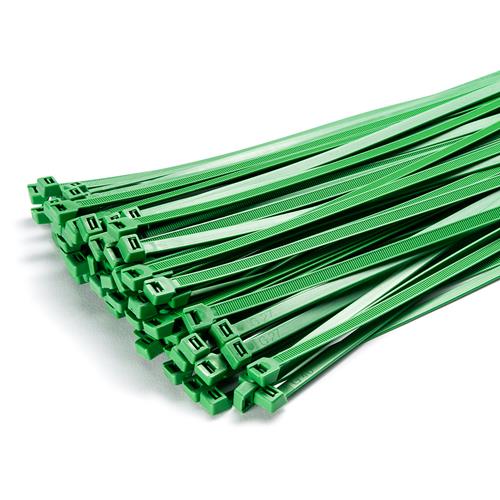 100 Stück Kabelbinder 300mmx3,6mm Befestigungselemente für Zaunblende in silber