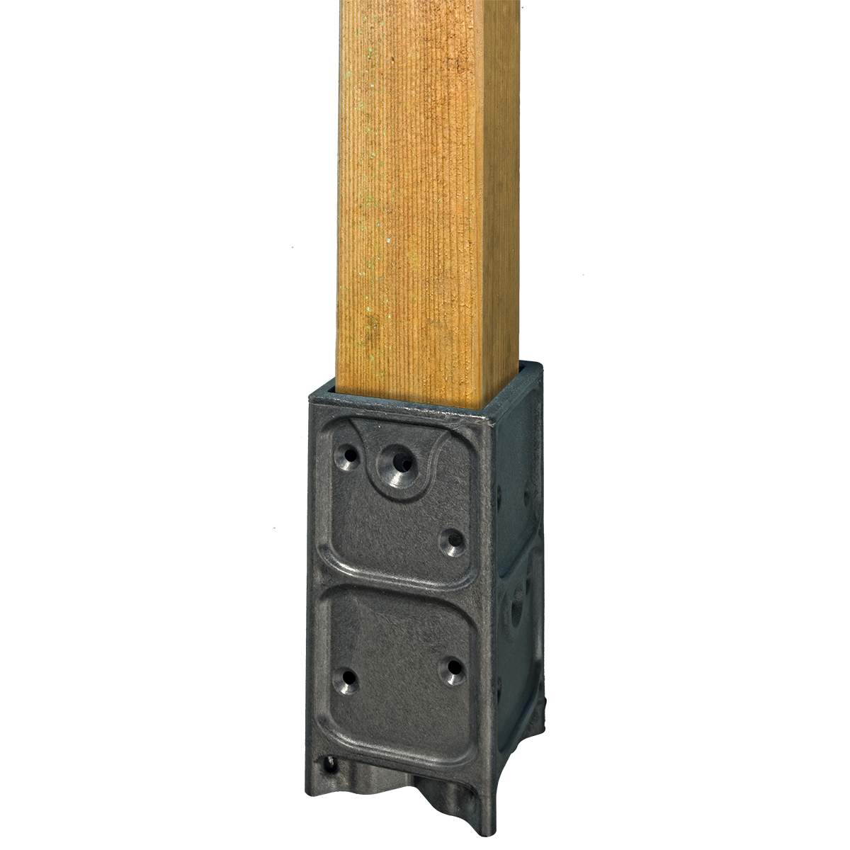 10 Stk. Aufschraubhülse für Holzpfosten 7x7cm Pfostenträger